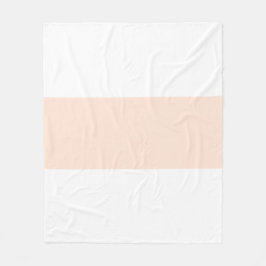 Manta Polar Diseño de barra pastel suave blanco y melocotón