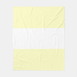 Manta Polar Diseño de barra suave amarillo pastel y blanco