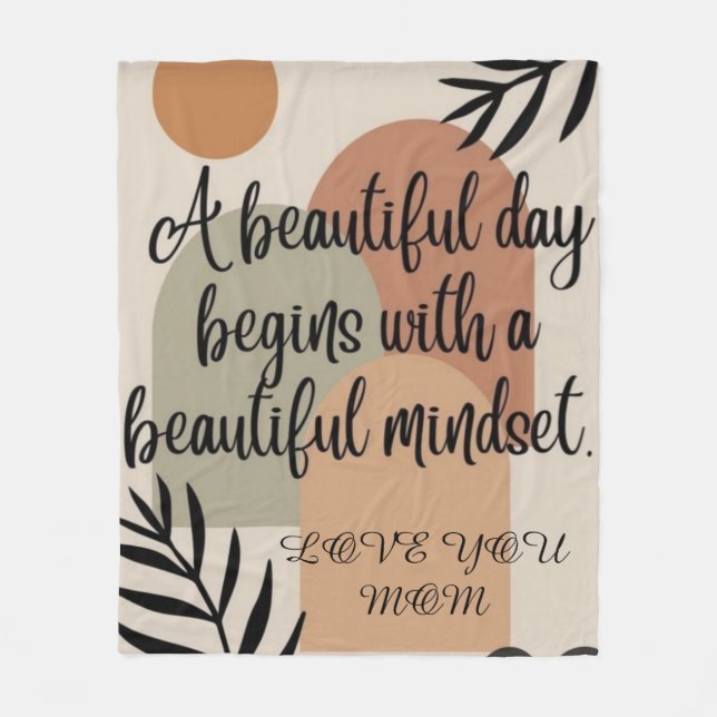 Manta Polar DISEÑO DE BENDICIONES EN Fleece Blanket (Anverso)