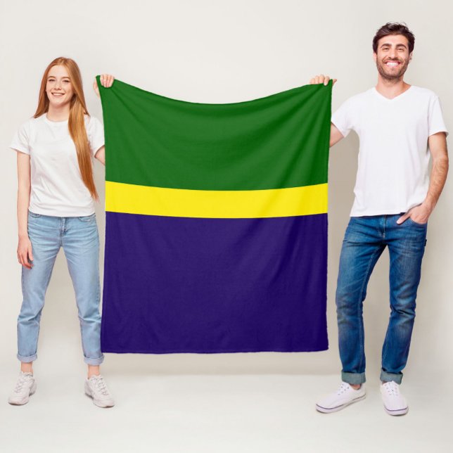 Manta Polar Diseño de bloques de color azul verde (Subido por el creador)