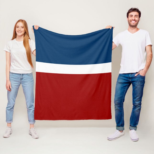 Manta Polar Diseño de bloques de color rojo azul (Subido por el creador)