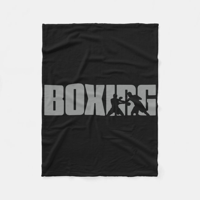 Manta Polar Diseño De Boxeo Para Boxer - Boxeo (Anverso)
