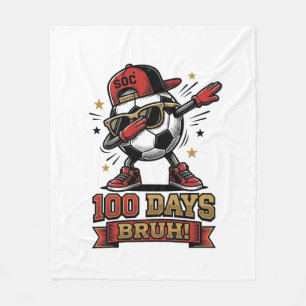 Manta Polar Diseño de camiseta de fútbol Dabbing de 100 días B