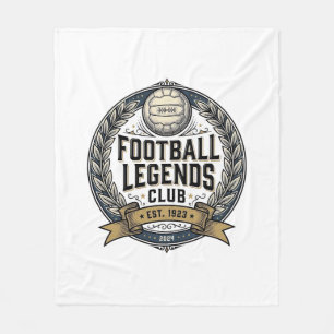 Manta Polar Diseño de camiseta de fútbol vintage del club Foot