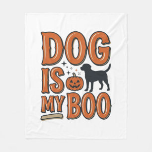 Manta Polar Diseño de camiseta de Halloween Vintage Dog Is My