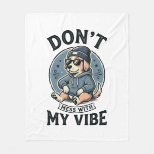 Manta Polar Diseño de camiseta vectorial vintage con vibra de