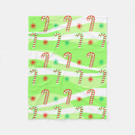 Manta Polar Diseño de canes de Navidades modernos