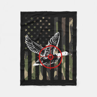 Manta Polar Diseño De Caza De Patos De Guay Para Hombres