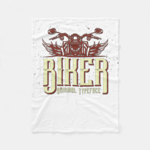 Manta Polar Diseño de ciclista genial - Tipografía original