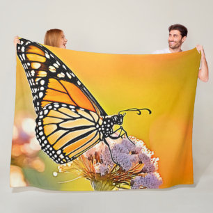Manta Polar Diseño de cierre de mariposa majestuosa
