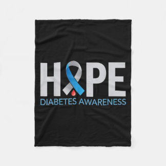 Manta Polar Diseño de concientización sobre la diabetes espera