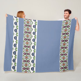 Manta Polar Diseño de corazón azul