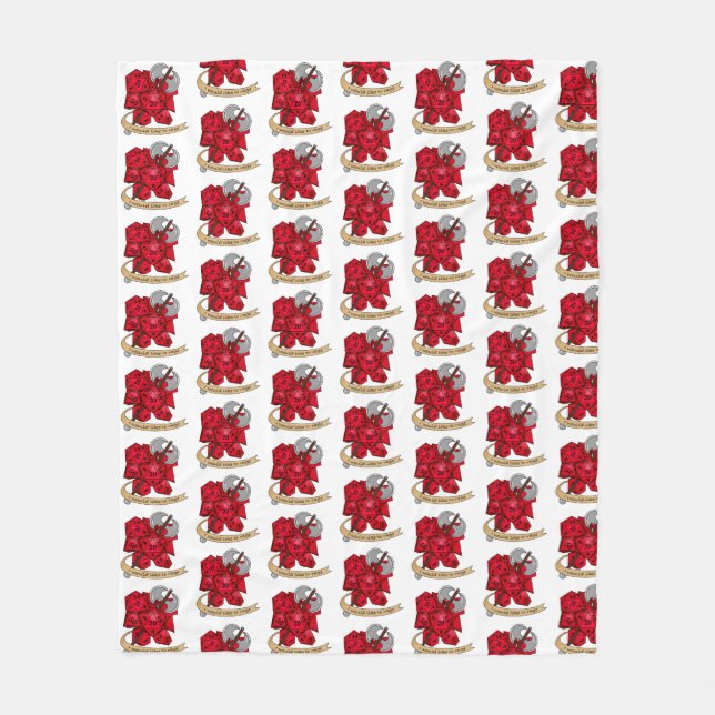 Manta Polar Diseño de dados bárbaros (Anverso)