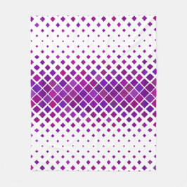 Manta Polar Diseño de Diamantes Magenta Púrpura