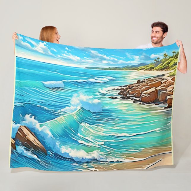 Manta Polar Diseño de escena de rock costero (In situ)