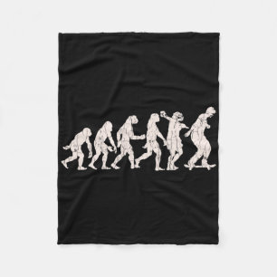 Manta Polar Diseño de evolución de skate divertido para skateb