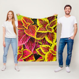 Manta Polar Diseño de explosión de hoja de Coleus