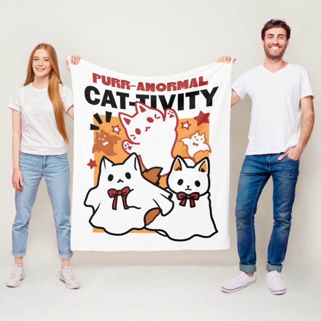 Manta Polar Diseño de gatos morales anormales de la actividad  (In situ)