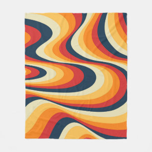 Manta Polar Diseño de giro colorido y abstracto