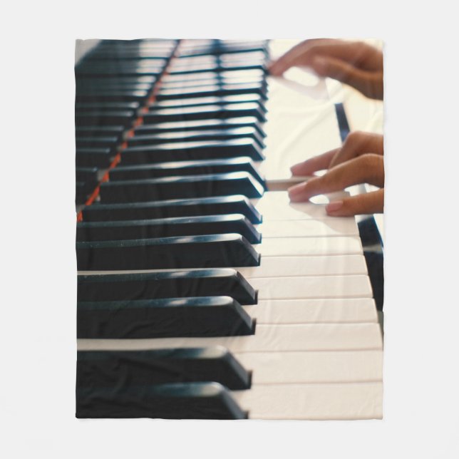 Manta Polar Diseño de Guay Piano (Anverso)