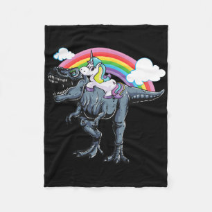 Manta Polar Diseño de Halloween para niños Unicornio montando