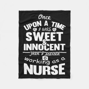 Manta Polar Diseño de ideas de regalo para enfermera divertida