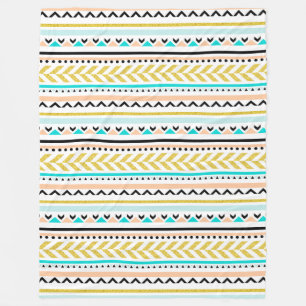 Manta Polar Diseño de inspiración azteca geométrica Girly