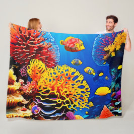 Manta Polar Diseño de jardines de coral subacuáticos