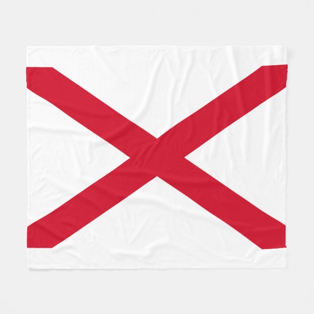 Manta Polar Diseño de la bandera del estado de Alabama (Frente (Horizontal))