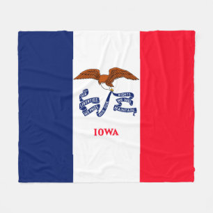 Manta Polar Diseño de la bandera del estado de Iowa