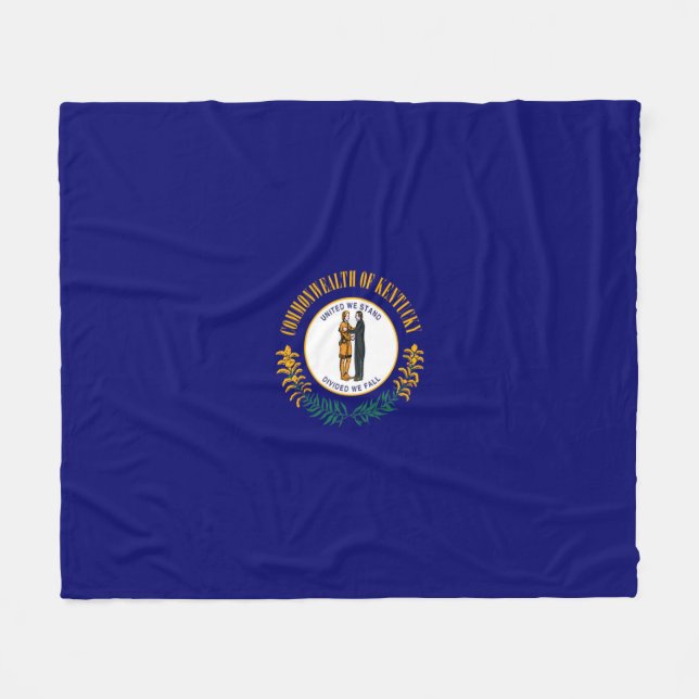 Manta Polar Diseño de la bandera del estado de Kentucky (Frente (Horizontal))