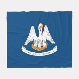 Manta Polar Diseño de la bandera del estado de Louisiana