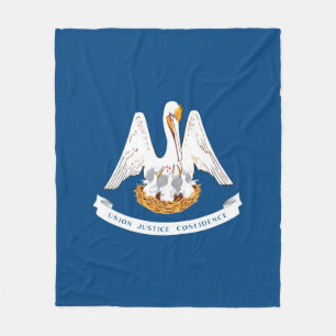 Manta Polar Diseño de la bandera del estado de Louisiana