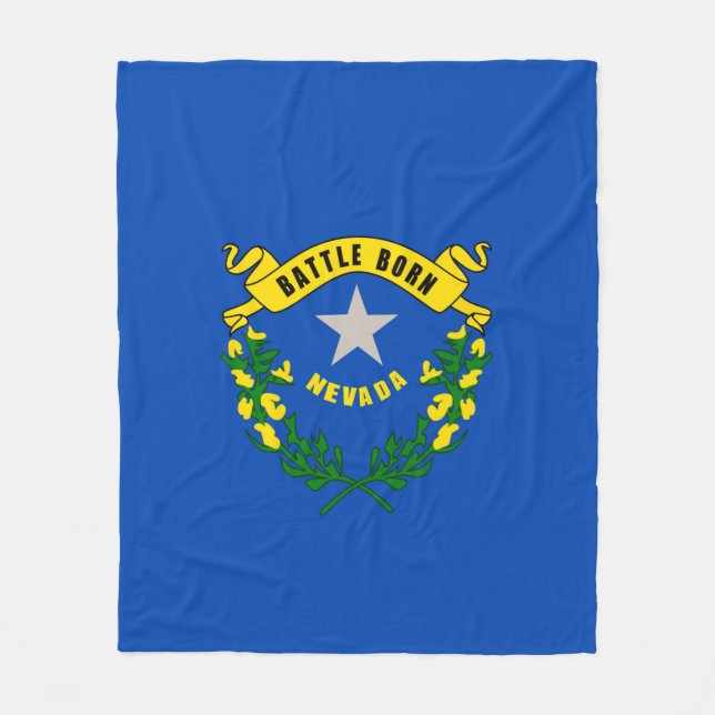 Manta Polar Diseño de la bandera del estado de Nevada (Anverso)