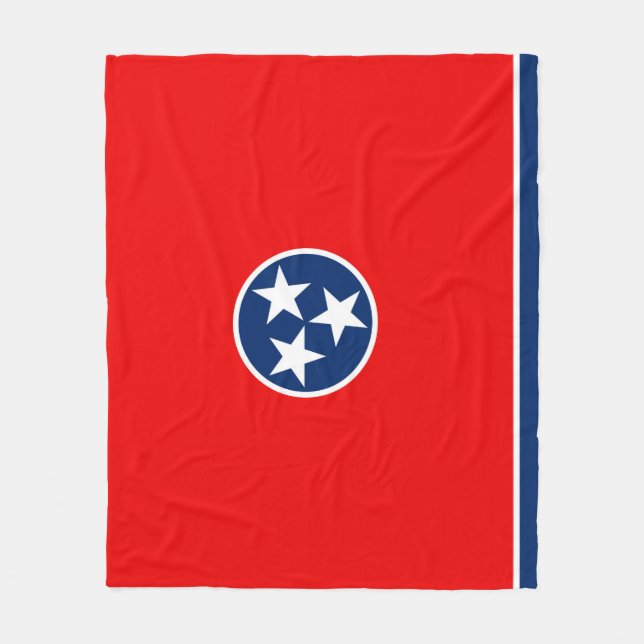 Manta Polar Diseño de la bandera del estado de Tennessee (Anverso)