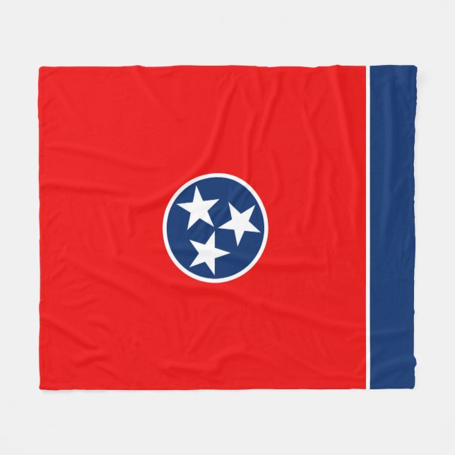 Manta Polar Diseño de la bandera del estado de Tennessee (Frente (Horizontal))
