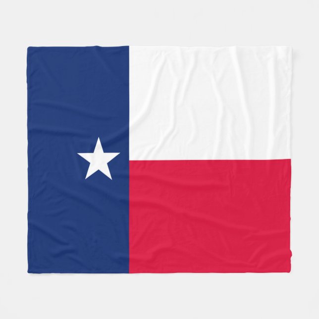 Manta Polar Diseño de la bandera del estado de Texas (Frente (Horizontal))