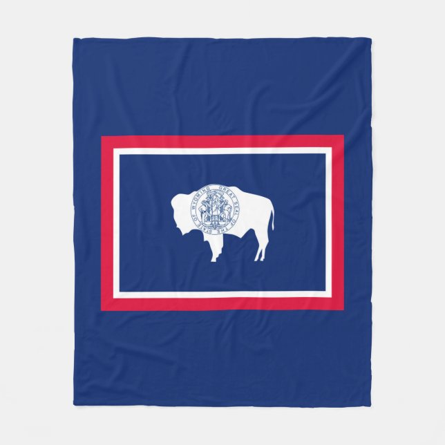 Manta Polar Diseño de la bandera del estado de Wyoming (Anverso)