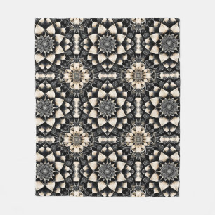 Manta Polar Diseño de Mandala Floral Ornamentado