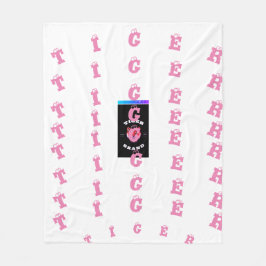 MANTA POLAR DISEÑO DE 🐯 MÁS GRANDE EN BLANQUETA DE HUELLAS