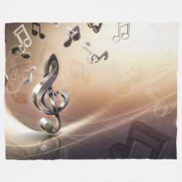 Manta Polar Diseño de melodía artística de notas musicales