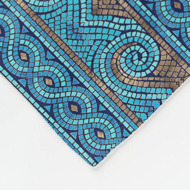 Manta Polar Diseño de mosaicos (Esquina)