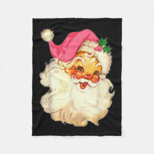 Manta Polar Diseño de Navidades rosados de divertida época San