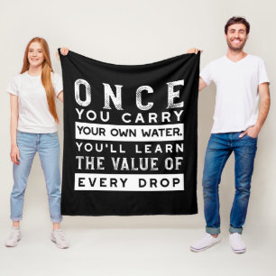 Manta Polar Diseño de oferta de sabiduría - Valor de cada gota
