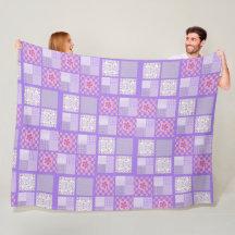 Diseño de parches rosa y púrpura