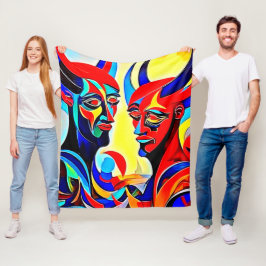 Manta Polar Diseño de pares de espíritus vivos