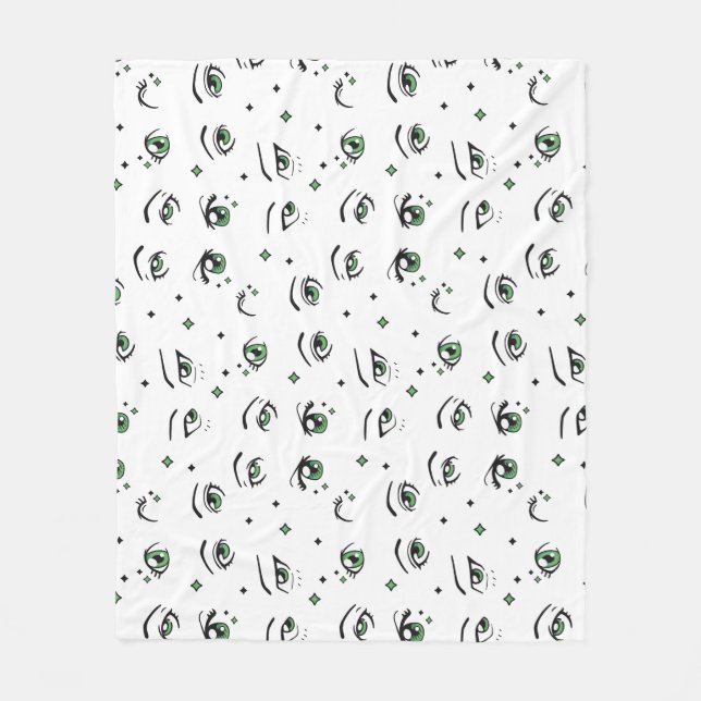 MANTA POLAR DISEÑO DE PATRÓN ANIME EYE (Anverso)