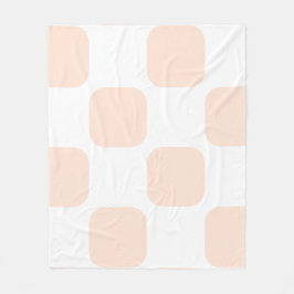 Manta Polar Diseño de patrón de escudete pastel blanco y meloc