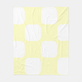 Manta Polar Diseño de patrón de redondel blando amarillo paste