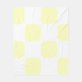 Manta Polar Diseño de patrón de squircle pastel blanco y amari